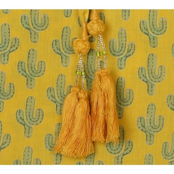 Pax Philomena Marigold Prickly Pax Cactus Lounge Pants NWT Sz. S - Picture 3 of 6